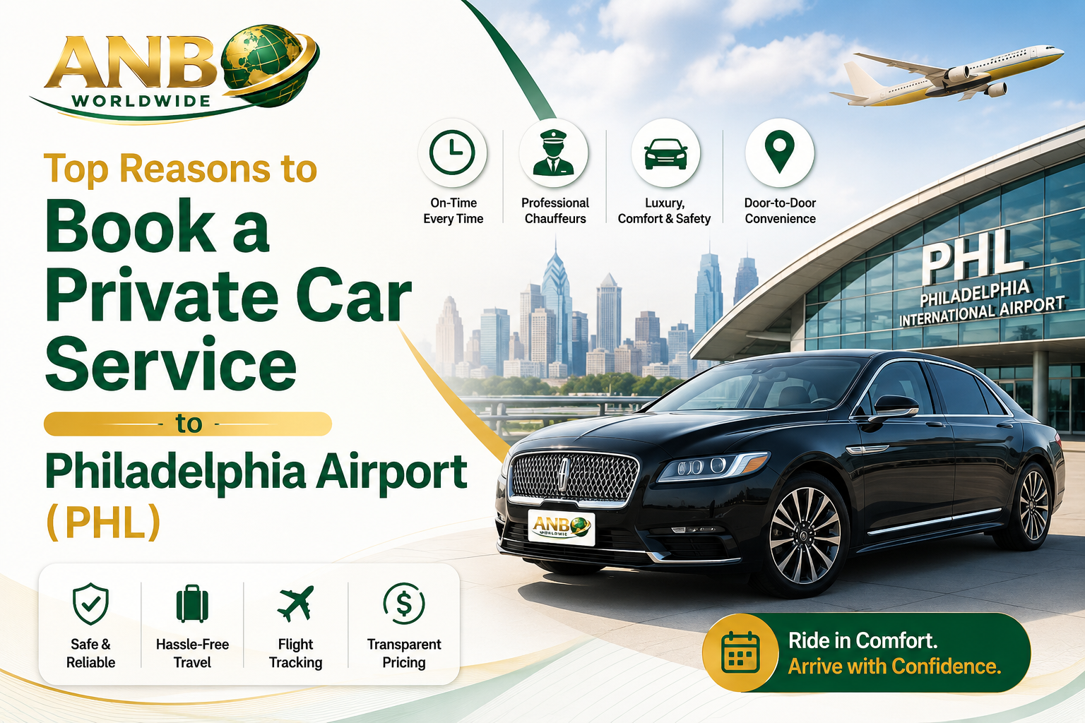 Top Reasons to Book a Private Car Service to Philadelphia Airport (PHL)