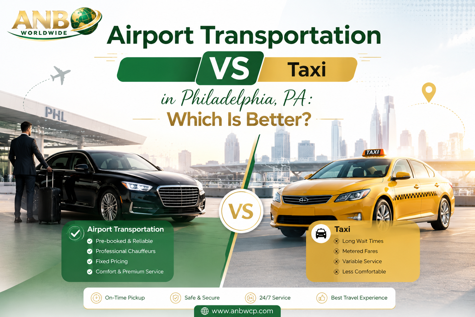 Airport Transportation vs Taxi in Philadelphia, PA: Which Is Better?