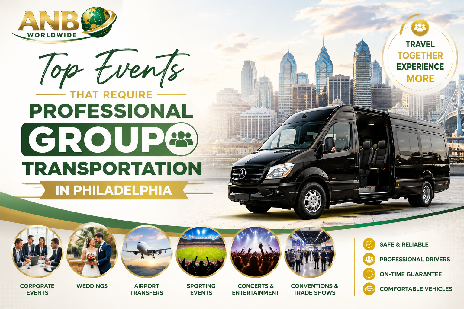 Top Events That Require Professional Group Transportation in Philadelphia