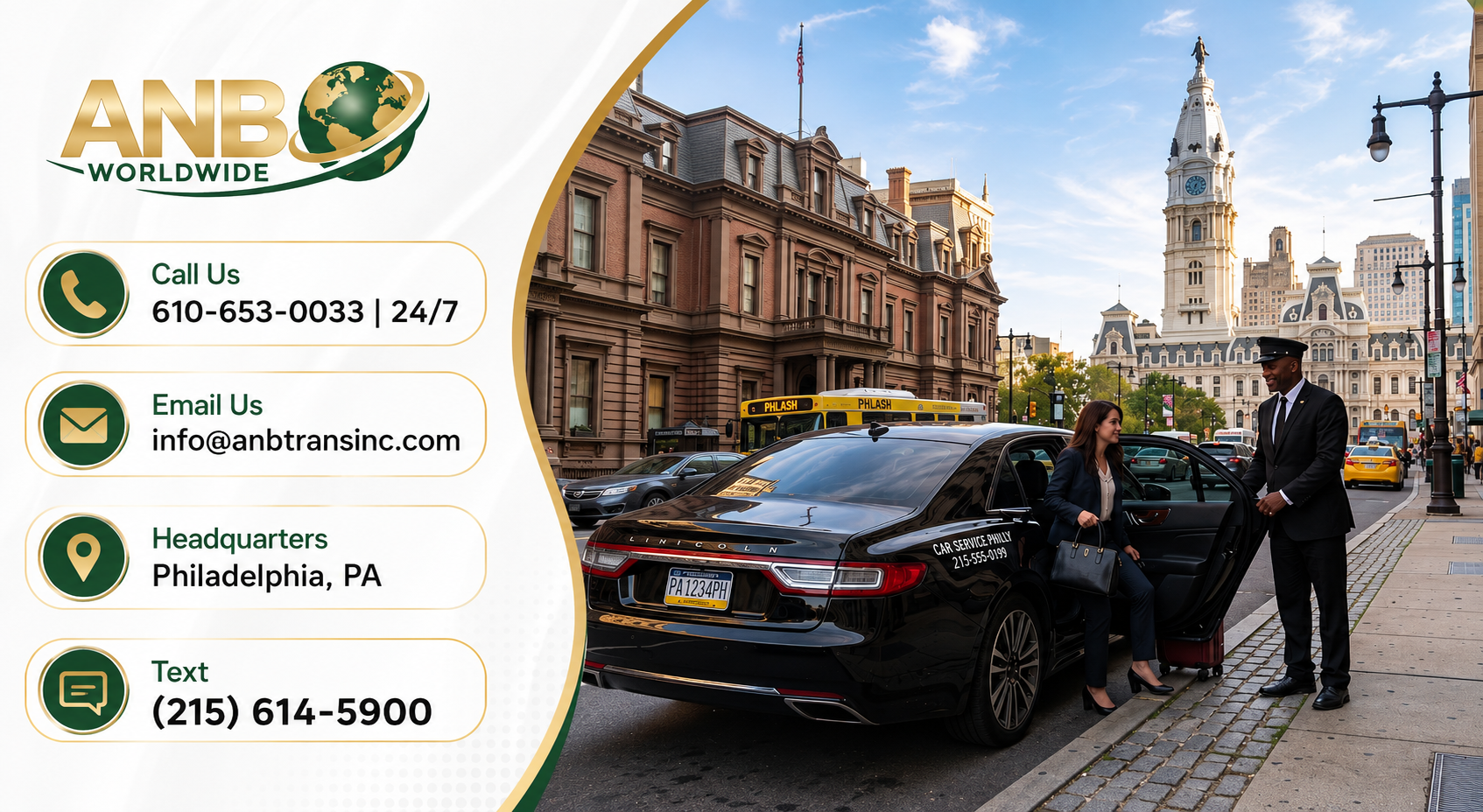 Top Car Service Philadelphia, PA | ANB WCP